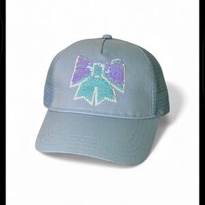 Charming Kids Cap with Sequin Bow by wonders